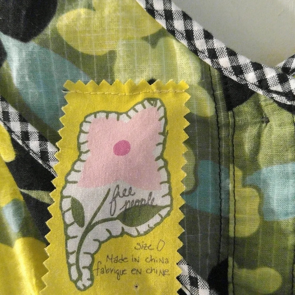 Free People Floral Blouse Multicolor  Top - Picture 5 of 8